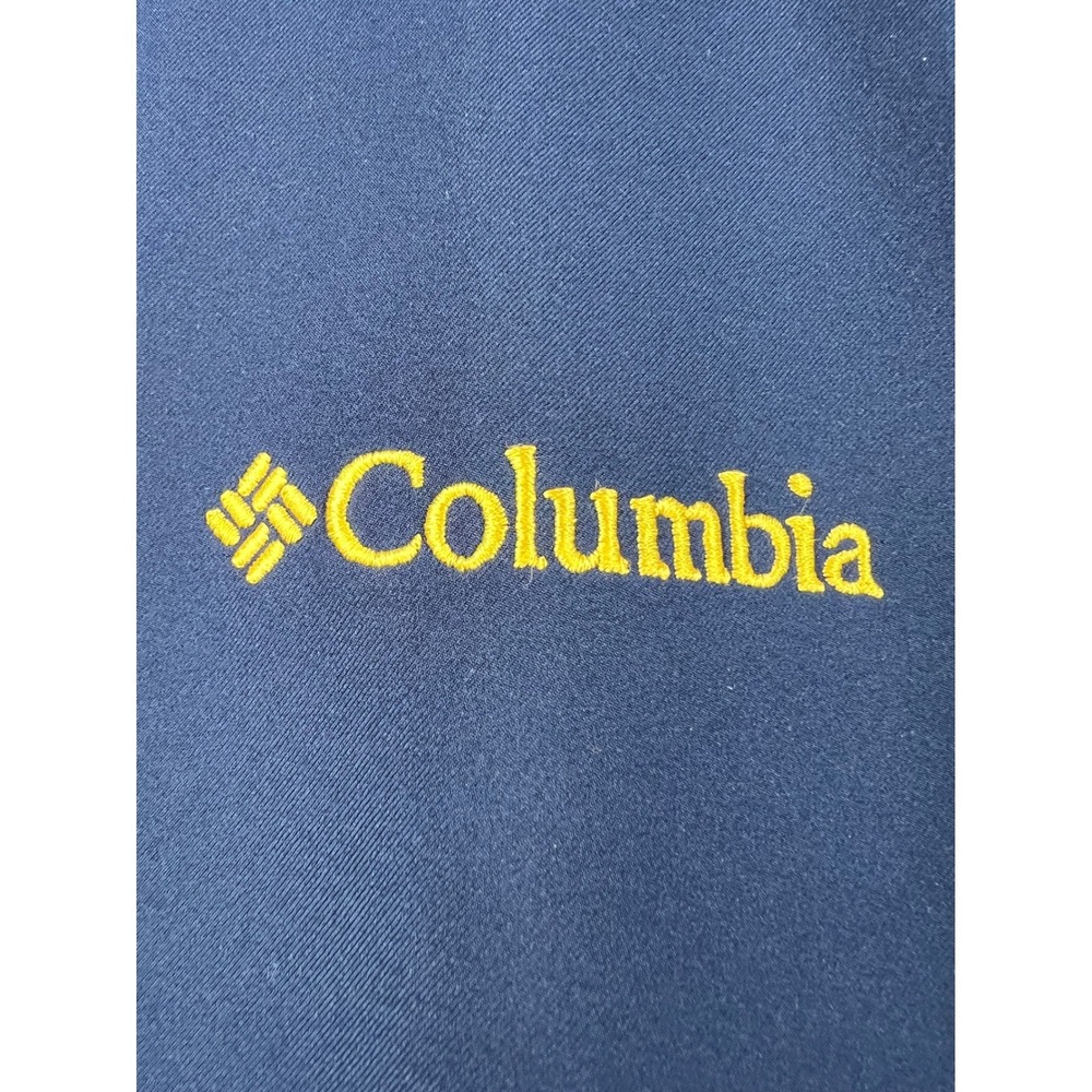 Columbia Softshell Jacket Men XL Navy Blue Good Michigan Wolverines Fleece Lined - Picture 3 of 15